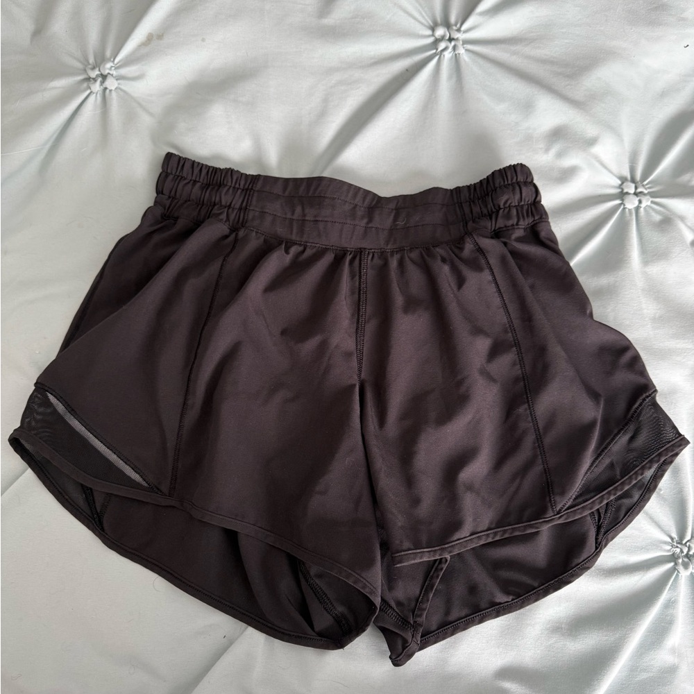 Lululemon black running shorts